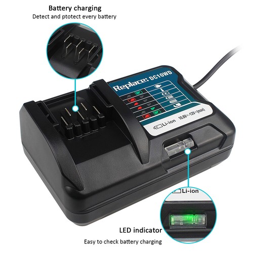 10.8V 12V 3Ah 6.0A Li-Ion Battery for Makita BL1040 BL1041 BL1015 BL1020 Charger - Picture 16 of 23