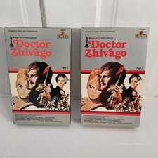 Doctor Zhivago Parts 1 2 VHS 1980 MGM/UA Home Video