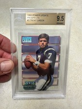 1993 PP3 Trent Green Rookie Card Beckett Grade 9.5 GEM Mint Rams Chiefs RC. rookie card picture