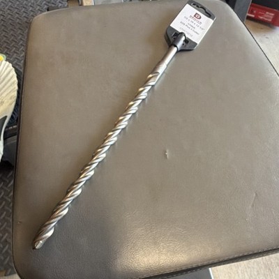 Drillco 1700A SDS Plus 2 Cutter Steel Drill Bit 1/2 x 12 1/2 in Silver