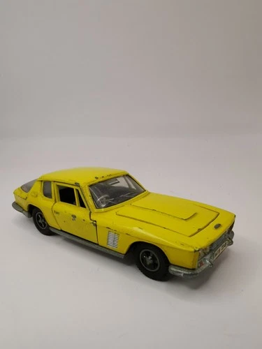 Vintage Dinky Toys 188 Jensen FF Yellow Diecast Car
