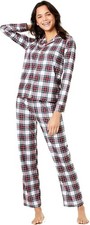 Family Pajamas Women's Stewart Plaid 2 pc. Pajama Set XL