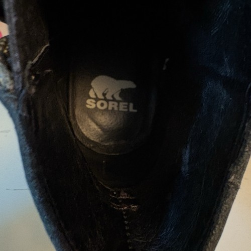 Sorel Bootie Women’s 10 Joan Uptown Waterproof Gray Leather Wedge Lace Up Zip - Picture 8 of 11