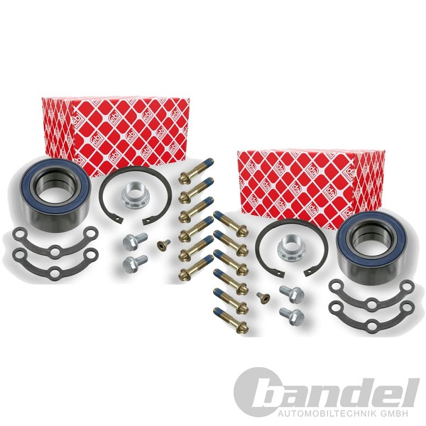 2X febi bilstein RADLAGER-SATZ Hinten Beidseitig Passend FÜR MERCEDES-BENZ 124-image