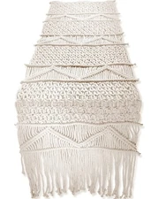 Macrame Table Runner Long | Boho Table Runner | Wedding Table Decor | Vintage...