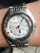 Doxa SUB 300T Searambler Automatic Blue Dial 43mm 300M Divers Bracelet Box Paper