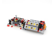 Technic Gearbox With V16 Engine Model Kit Technic Gear Box Pieces Compatible