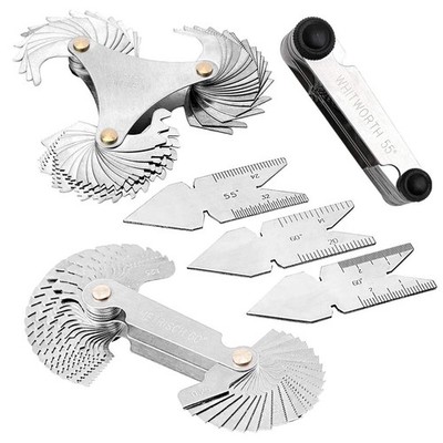 Haploon 6Pcs Pitch Cutting Gauge Stainless Steel Thread