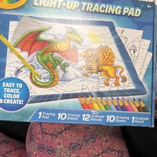 Crayola Light-Up Tracing Pad Set with Colored Pencils  Tracing Sheets