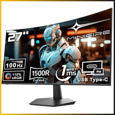 27 Zoll Curved Monitor MF27C1 FHD 1920x1080 100Hz Lautsprecher Schwarz, 1500R