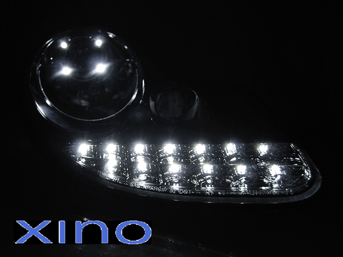 Chrom Halogen Scheinwerfer für Porsche 911 996 / Boxster 1996-2004 LED Blinker LPPO01 - Bild 4 von 10