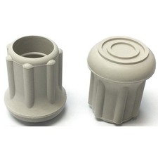 GRAINGER APPROVED LTB18GN/W Furniture Protective Leg Tips,3/4 in Dia 18AE21