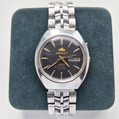 Vintage ORIENT Tristar 3 Sterne AAA Kristall 469EA6-80 Japan Herren...