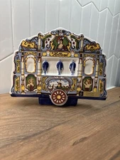 Delft’s Blauw Handpainted Ceramic Music Box-holland Tulpen Aus Amsterdam