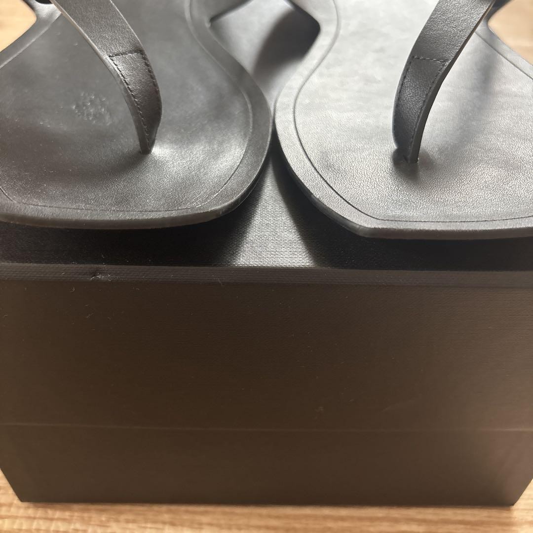 Sandali Saint Laurent perizoma neri taglia 40 donna autentici senza scatola