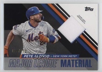 2024 Topps Update Major League Material Black 8/199 Pete Alonso #MLMU-PA 02wb