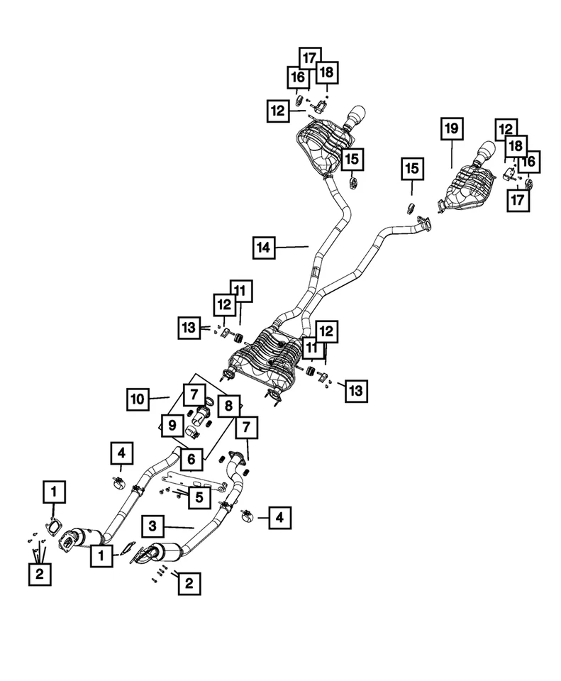 Genuine Mopar Exhaust Hanger Bracket Left Side Front 52124627AC - Imagem 3 de 3