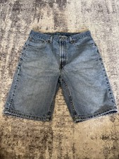 Levi s 550 Relaxed Fit Mens Denim Shorts Size W33 Light Wash Cotton Mid Rise