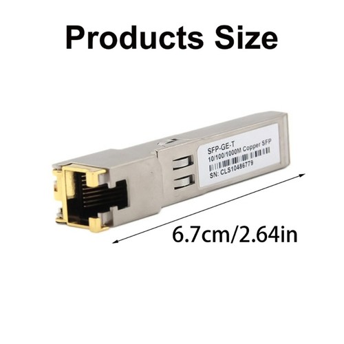 RJ45 SFP Module Gbic 10/100/1000 Connector Gigabit Ethernet Port Replacement - Photo 8/8
