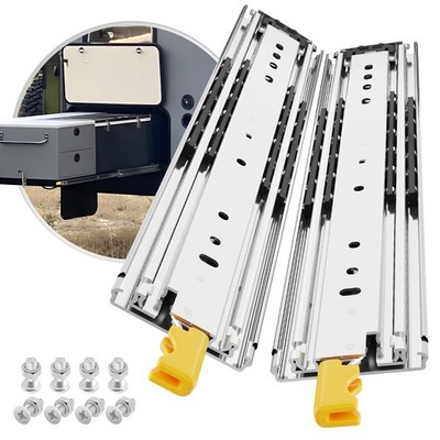 1 Pair Heavy Duty Drawer Slides with Lock 18 20 22 24 26 28 30 32 34 36 38 40...