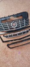 Oem 2013-2015 Cadillac Xts Upper And Lower Grilles W Emblem Blk Trim 5pcs