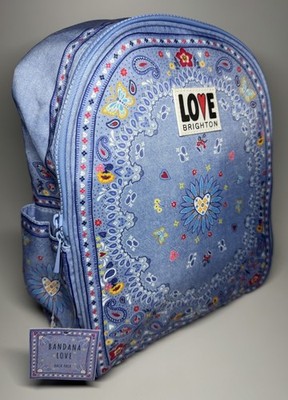 Brighton - Bandana Love - Blue Mini Backpack - NEW W/ TAGS