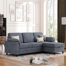 L-Shaped Convertible Sectional Sofa