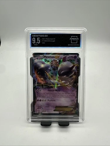 2015 pokemon xy breakthrough mewtwo ex 163/162 Arena 9.5 Mint+