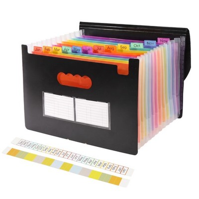 Mr. Pen- Accordion File Organizer, Expanding Folder Letter/A4, Black