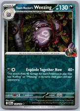 Team Rocket's Weezing - 126/182 SV10: Destined Rivals - Uncommon NM Reverse Holo