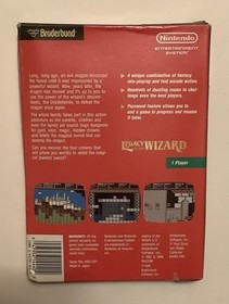 LEGACY OF THE WIZARD Nintendo NES Br&oslash;derbund COMPLETE IN BOX Manual CIB