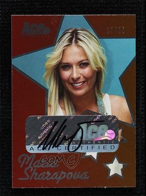 2011 Ace Authentic Match Point 2 Star Sightings /20 Maria Sharapova Auto 7o6