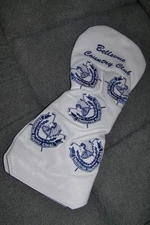 NEW WINSTON COLLECTION Leather Driver Head Cover BELLEVUE COUNTRY CLUB White