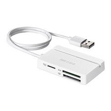 Buffalo USB 2.0 Multi-Card Reader Standard Model White BSCR105U2WH K8