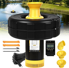 Pond Fountain Aerator, 1HP 110V 750W 15000 GPH Powerfui Floating Fountain Pump,