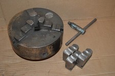 Colchester Student Roundhead 7" Burnerd 3 Jaw Chuck, Both Sets of Jaws and Key