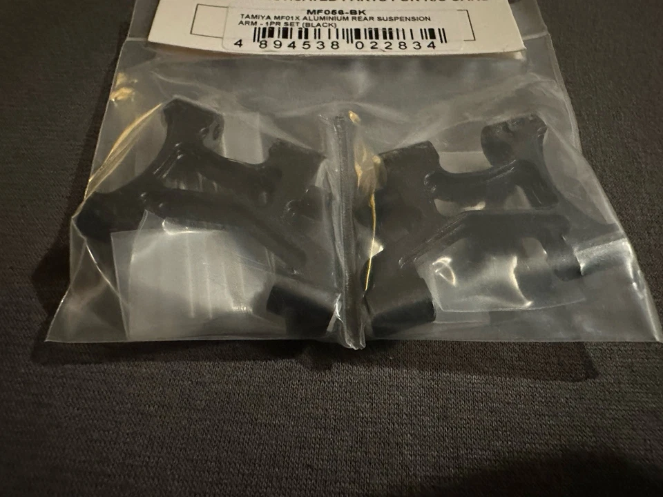 Tamiya Alu Hinterer Achsschenkel GPM MF056-BK für MF01X Schwarz Neu OVP - Bild 3 von 4