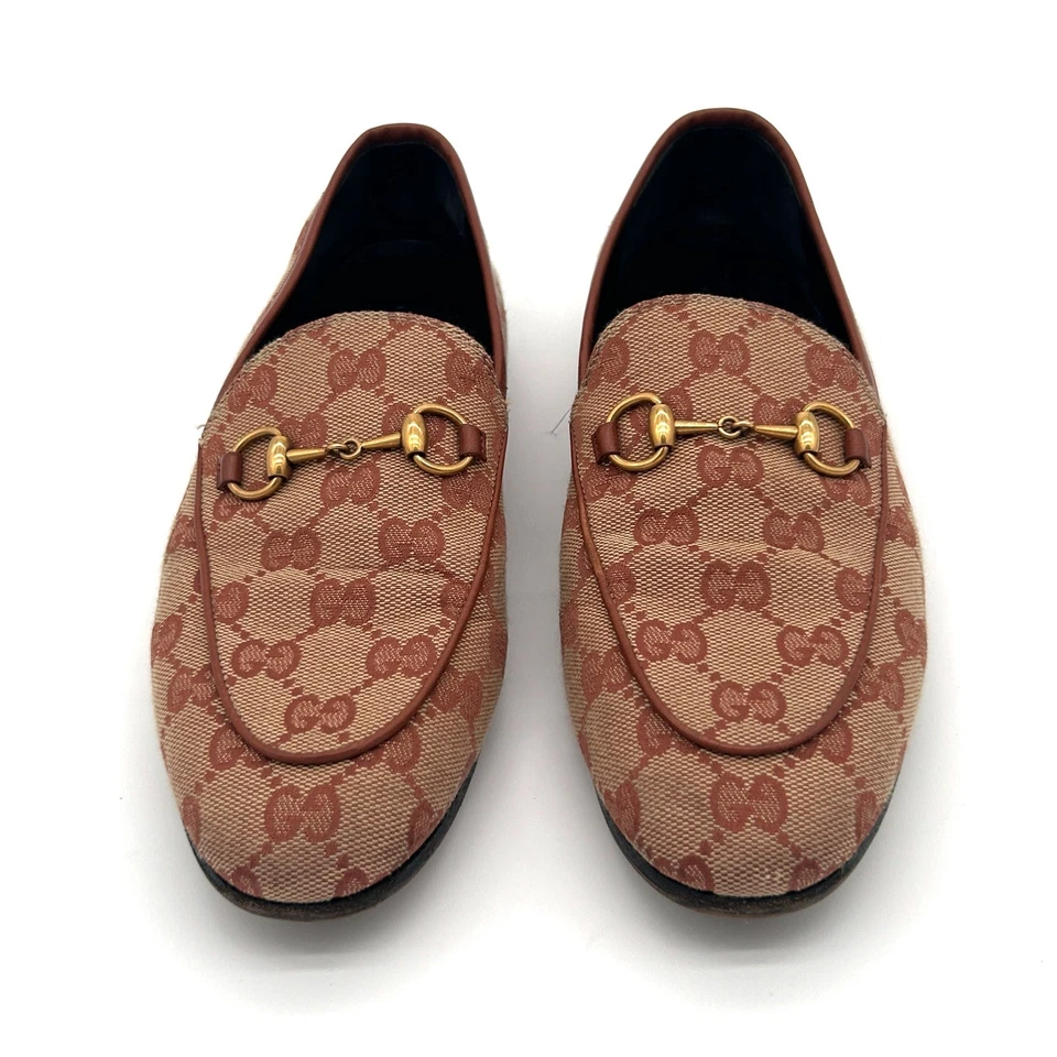 Vintage Beige Gucci Horsebit Loafers (UK 5) - Image 3 of 4
