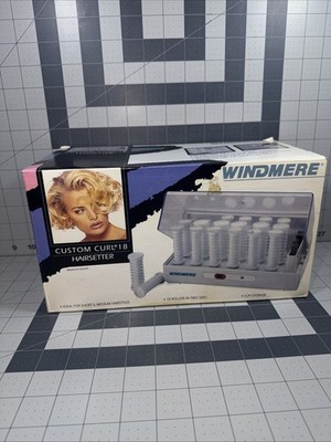 Windmere Custom Curl 18 Instant Hairsetter W/ Clips Hot Rollers Vintage New OS