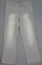 WK17458 FANTASTIC CHICO'S PLATINUM BOOT CUT LEG WOMENS JEANS sz1 SHORT GRAY