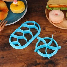 Set of 3 Baking and Pastry Tools Bread Roll Stamp Dough Press Mold