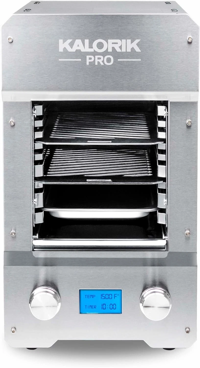 Kalorik 1600W Steakhouse Grill Pro 1500°F Stainless Steel Electric Broiler
Opens in a new window or 