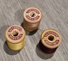 Lot Of 3 Vintage J & P Coats Thread On Wooden Spools — photo 1