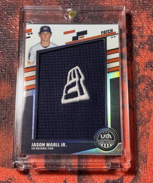 2026 Panini Stars & Stripes Prizm JASON MARLL JR. JUMBO JERSEY LOGO PATCH 4/4 RC