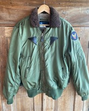 Vintage Spiewak Made In USA Mens Large Bomber Jacket Fleece Lined Zip Up