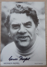 Autogramm deutscher Schauspieler und Hörspielsprecher Werner Riepel (124883)
