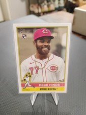 Rece Hinds Cincinnati Reds 2025 Topps Heritage Rookie Card RC #211. rookie card picture
