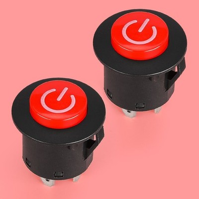 2x Kinderspielzeug Elektroauto Motor Start Stop Druckknopfschalter 12V
