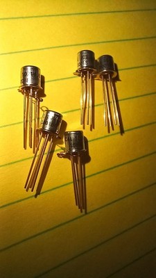 Calogic SD214DE N-ch DMOS Mosfet/Lot of 5/NOS/TO-72 with gold leads