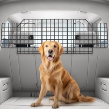 Dog Car Barrier Gate for SUVs Universal-Fit Divider Cargo Wire Mesh Triple Fold